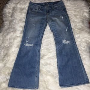 American Eagle Hipster Light Wash  Flare Jeans